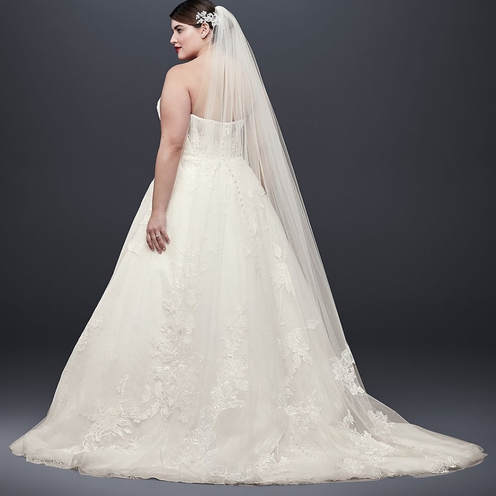 Davids bridal ivory lace veil